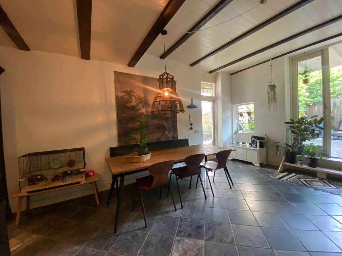 geblurde versie van de foto als achtergrond