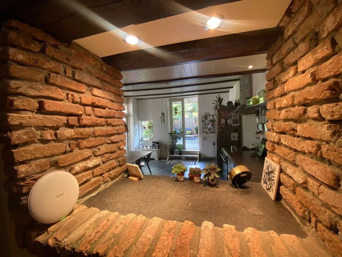 geblurde versie van de foto als achtergrond