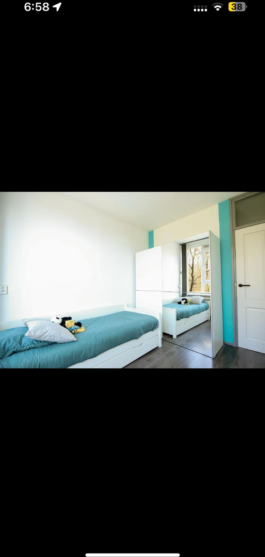 geblurde versie van de foto als achtergrond