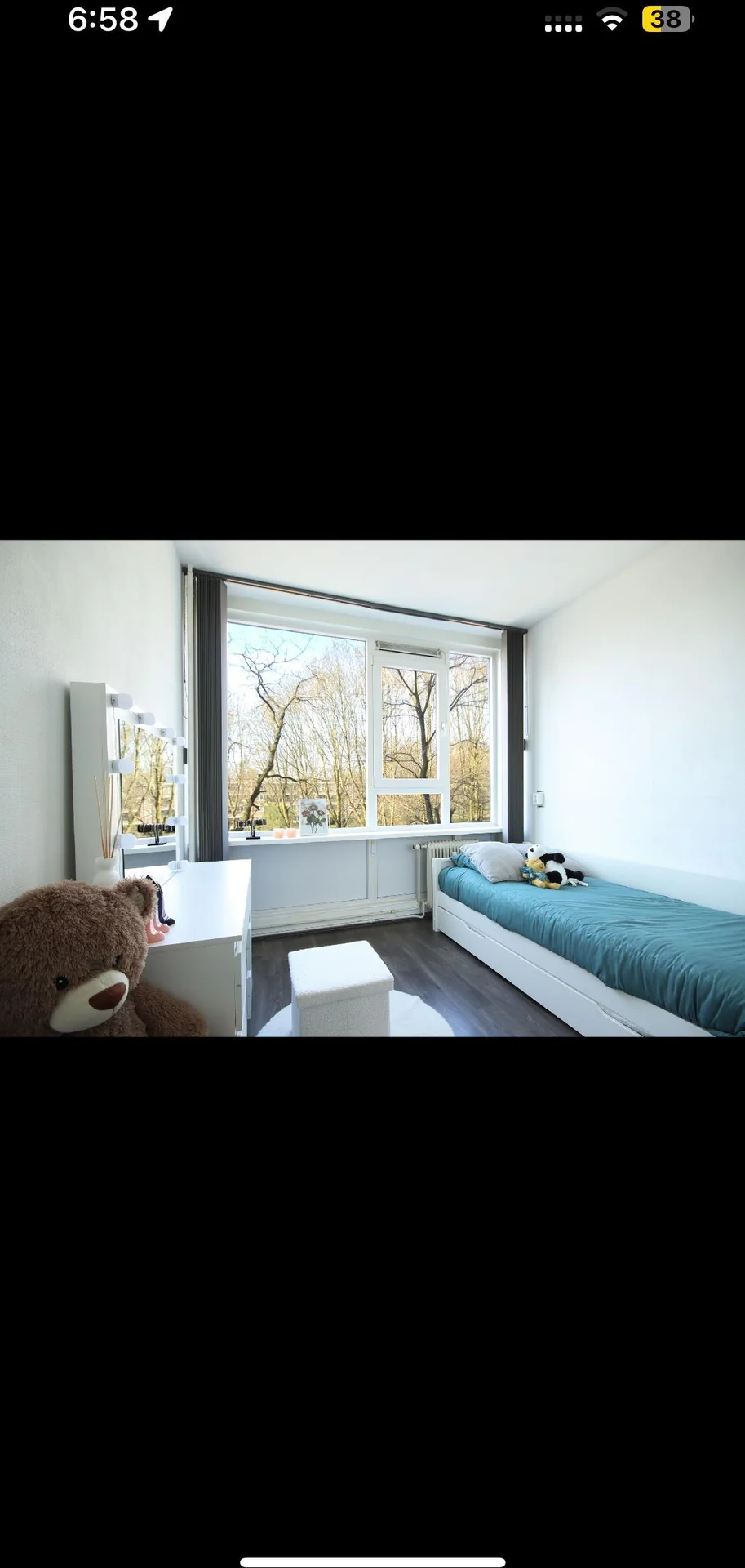 geblurde versie van de foto als achtergrond