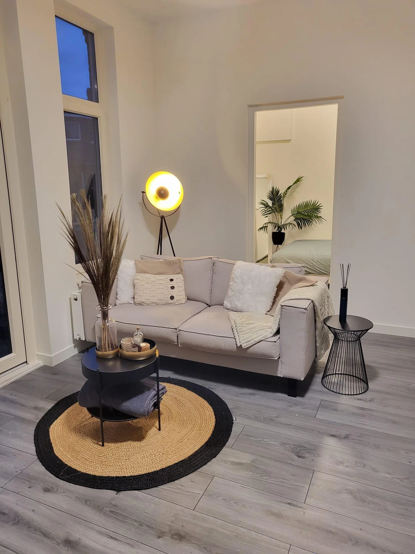 geblurde versie van de foto als achtergrond