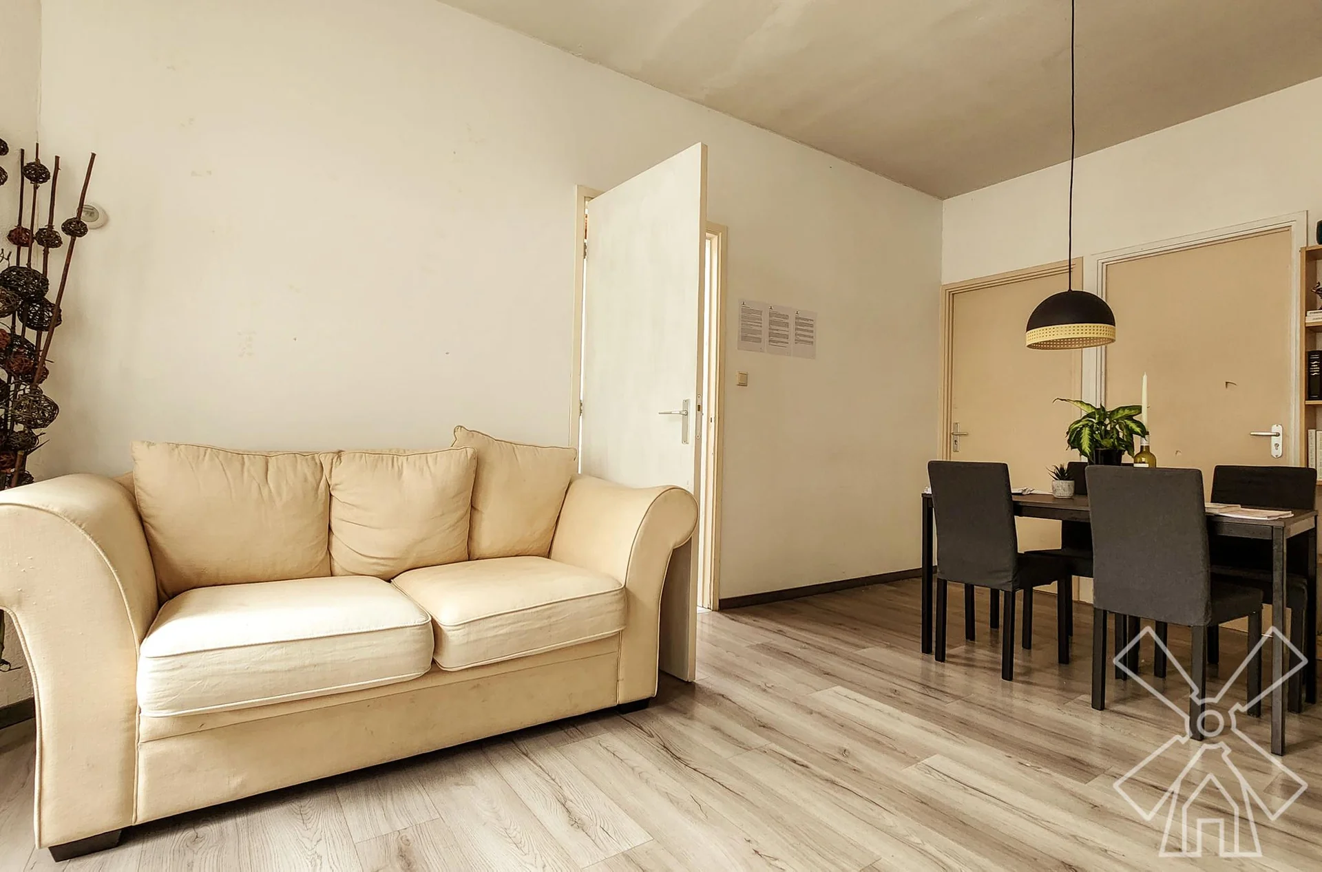 geblurde versie van de foto als achtergrond