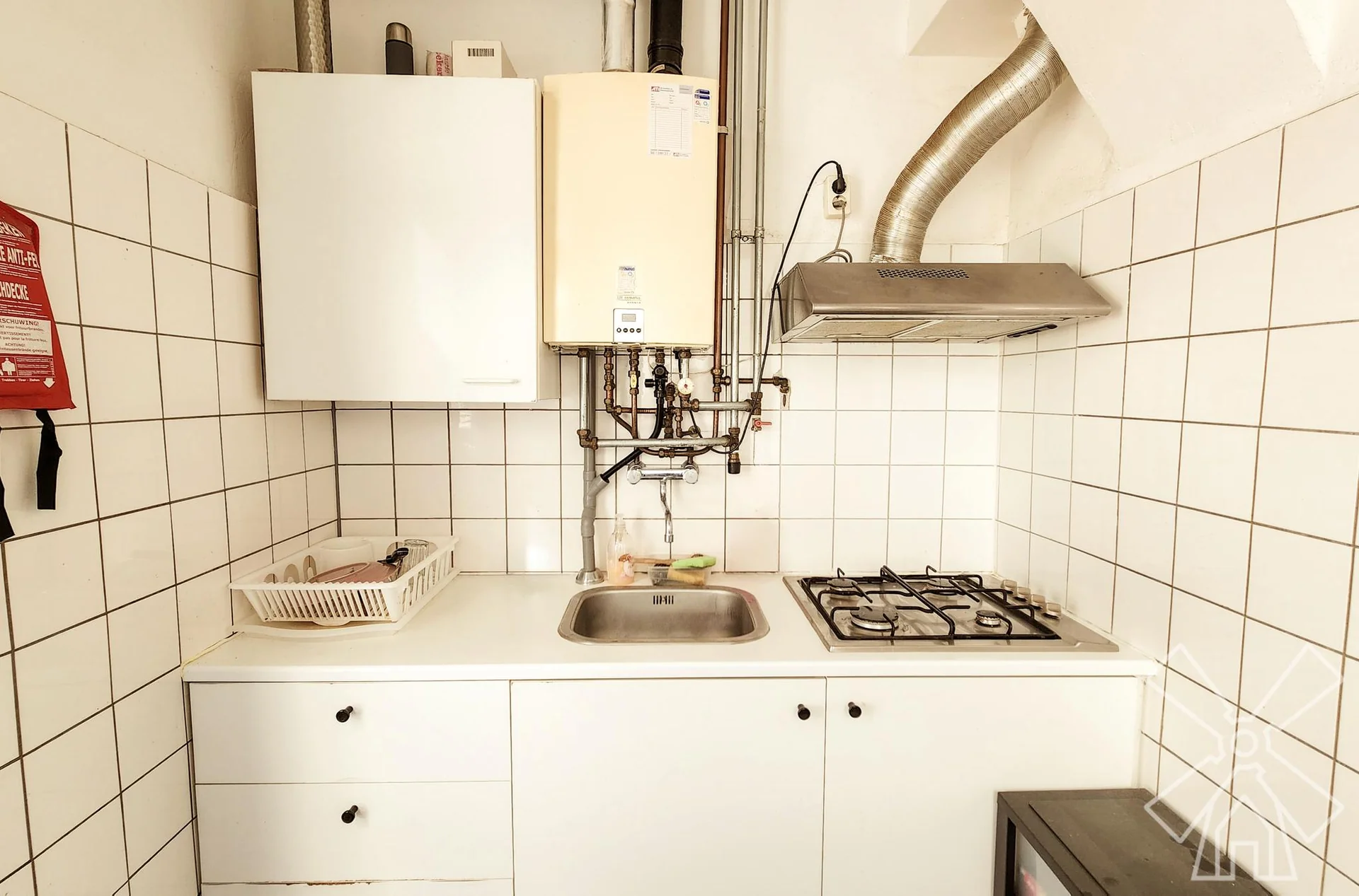 geblurde versie van de foto als achtergrond