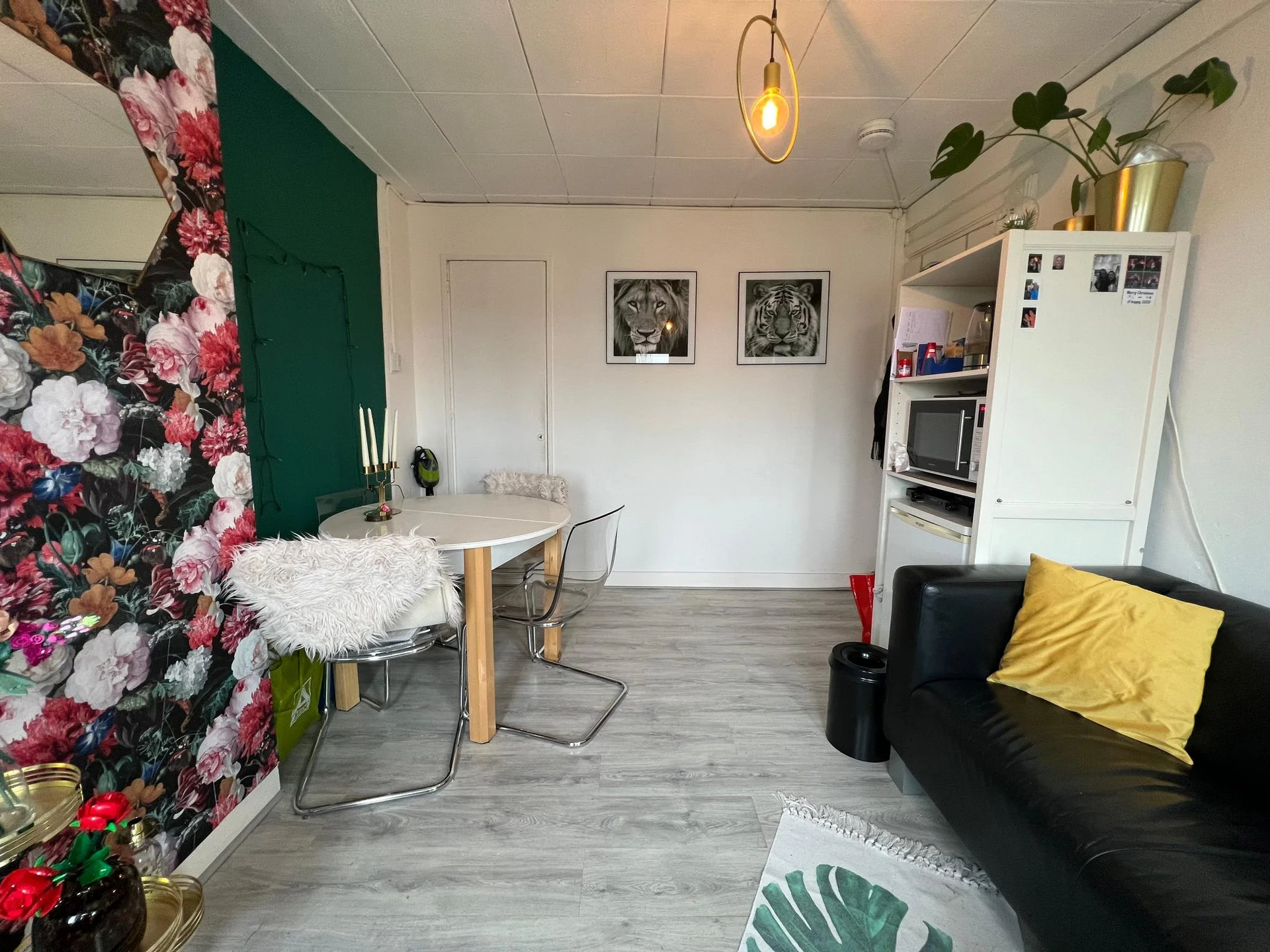 geblurde versie van de foto als achtergrond