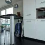 geblurde versie van de foto als achtergrond