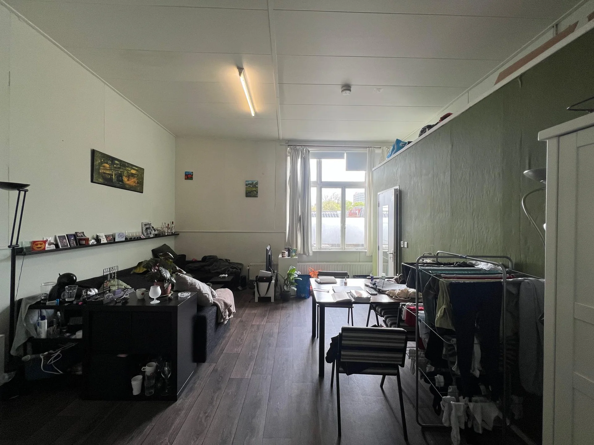 geblurde versie van de foto als achtergrond