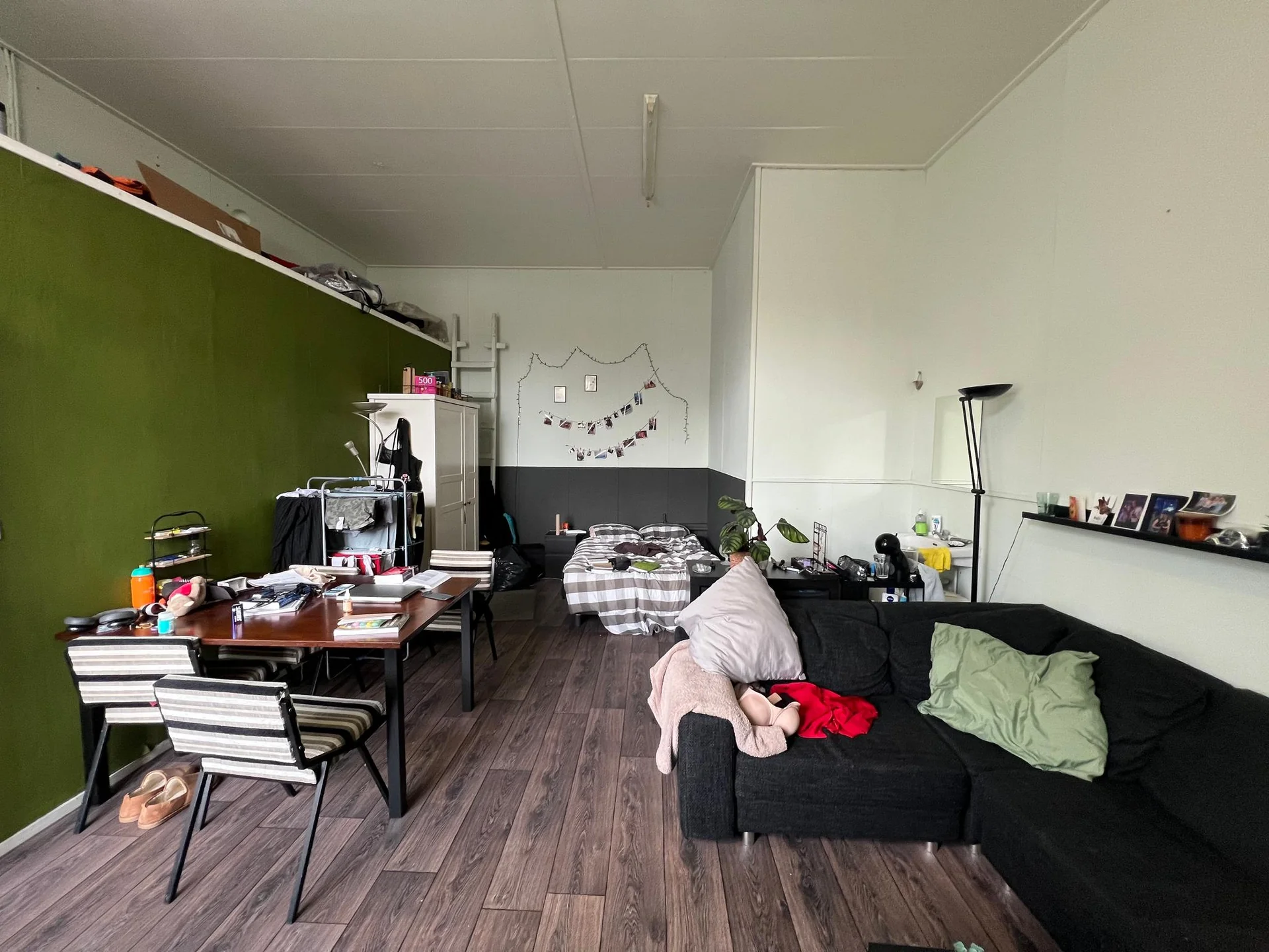 geblurde versie van de foto als achtergrond