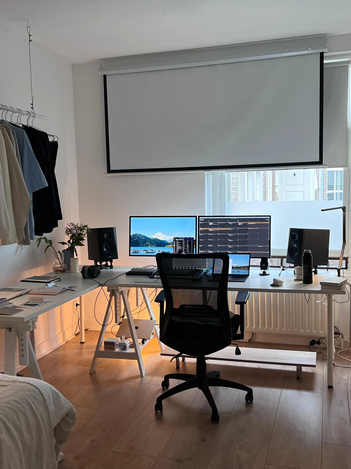 geblurde versie van de foto als achtergrond