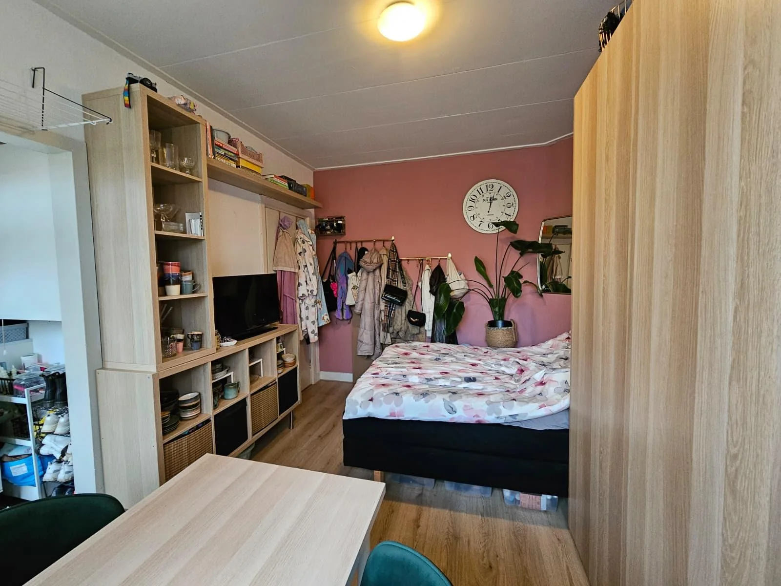 geblurde versie van de foto als achtergrond