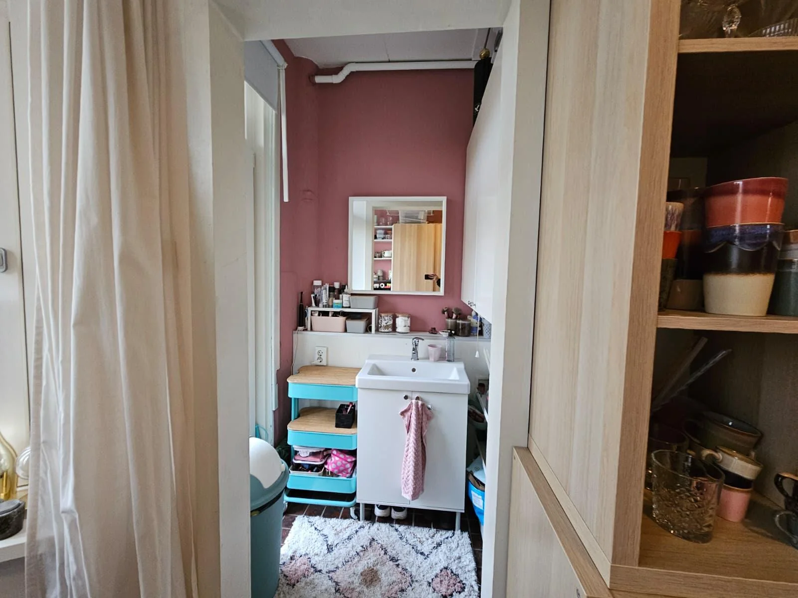 geblurde versie van de foto als achtergrond