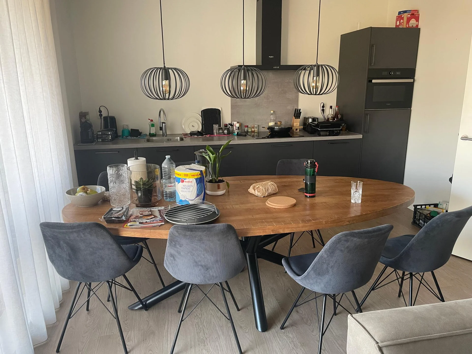 geblurde versie van de foto als achtergrond