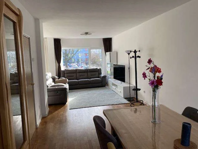 geblurde versie van de foto als achtergrond