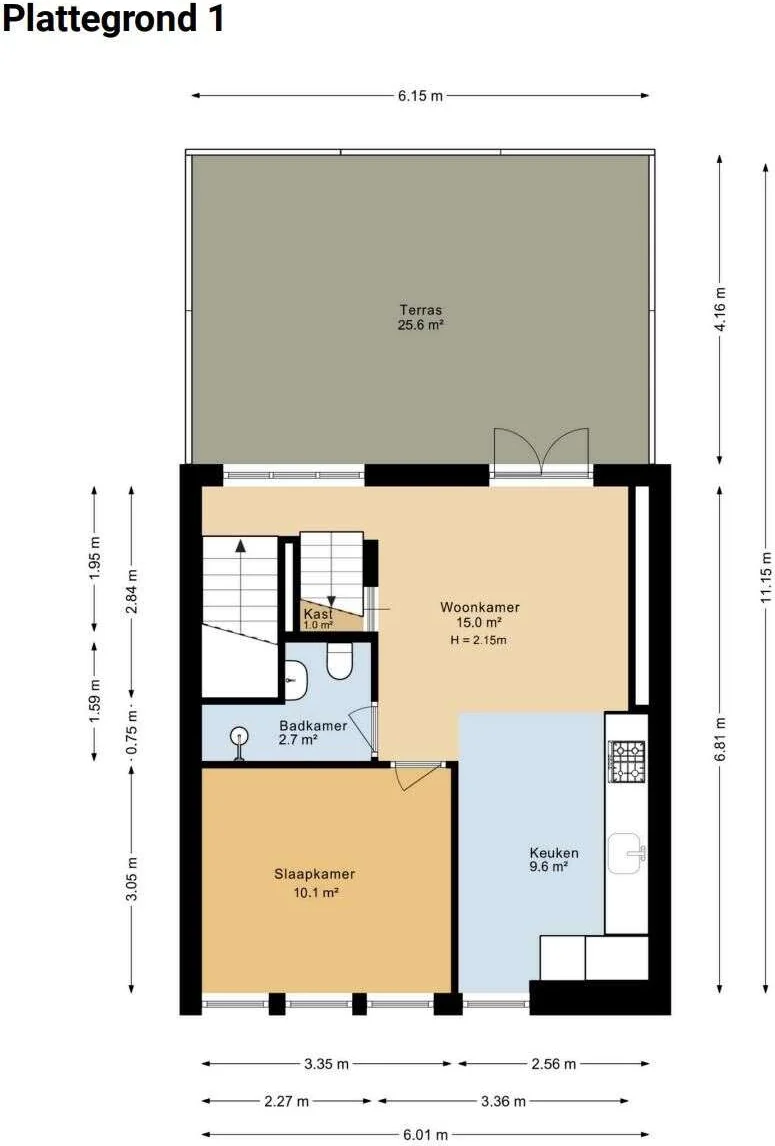 geblurde versie van de foto als achtergrond