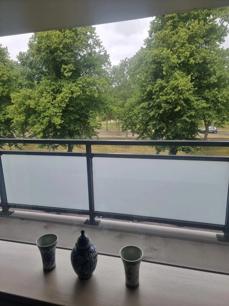 geblurde versie van de foto als achtergrond