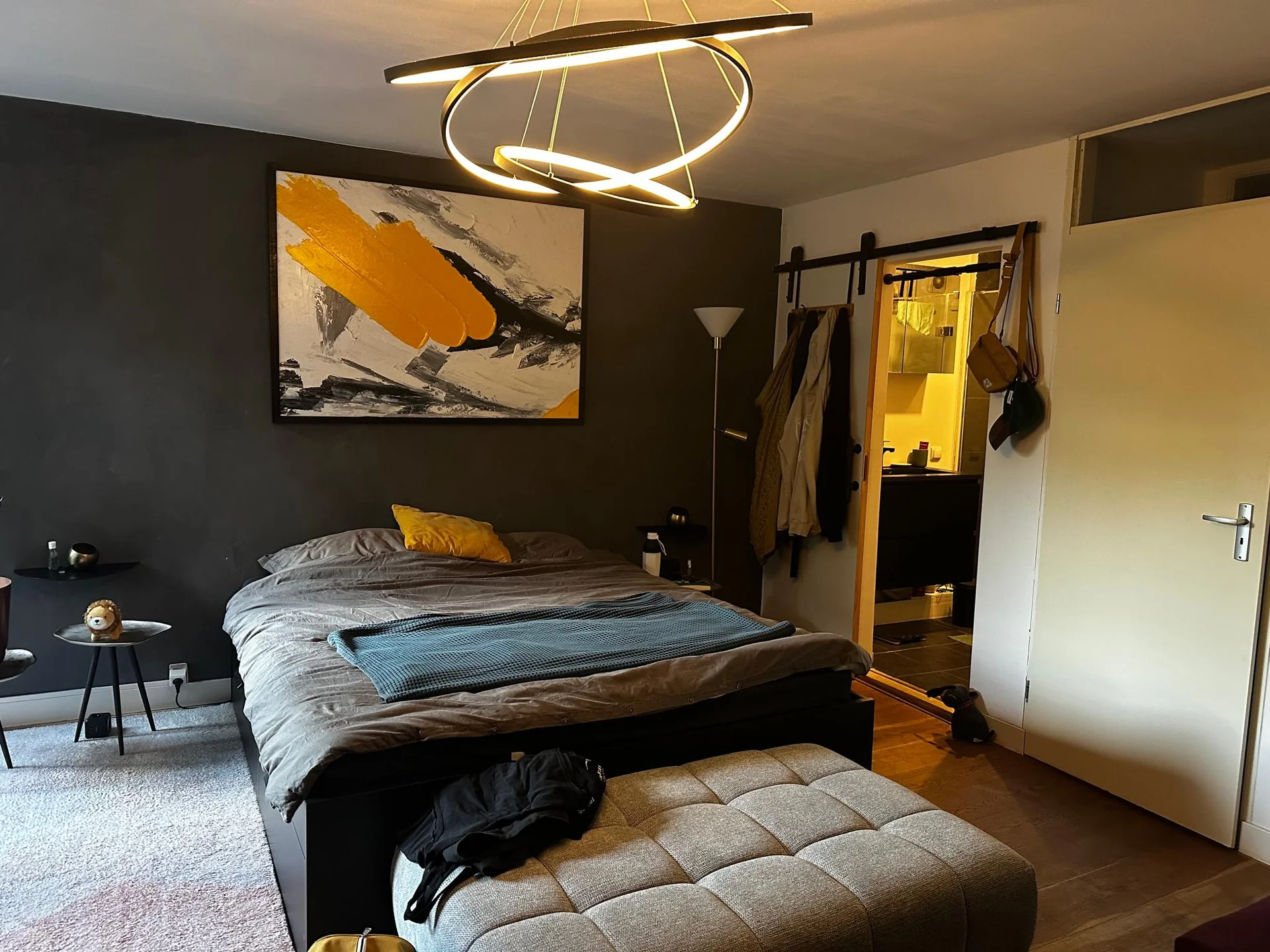 geblurde versie van de foto als achtergrond