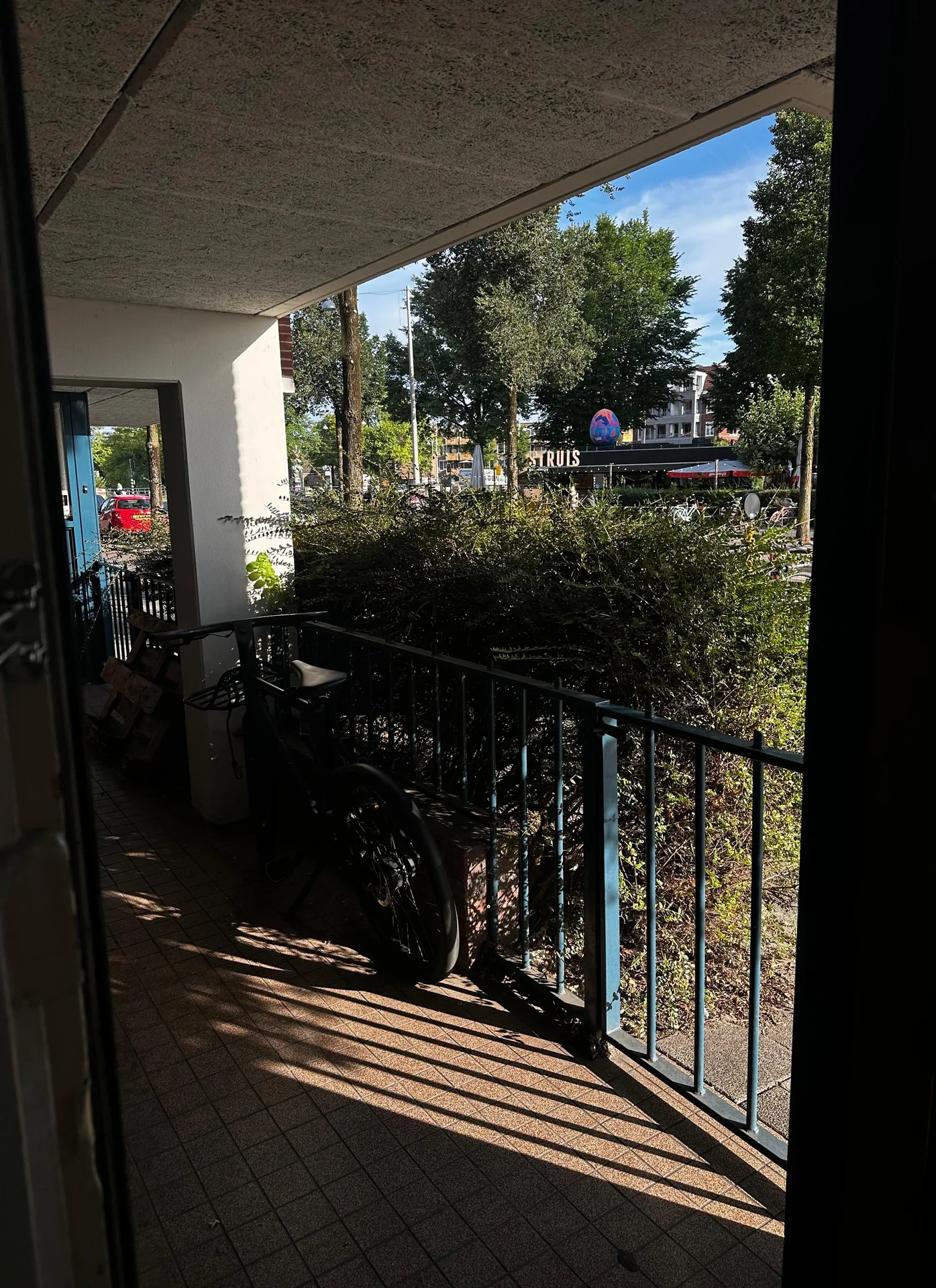 geblurde versie van de foto als achtergrond