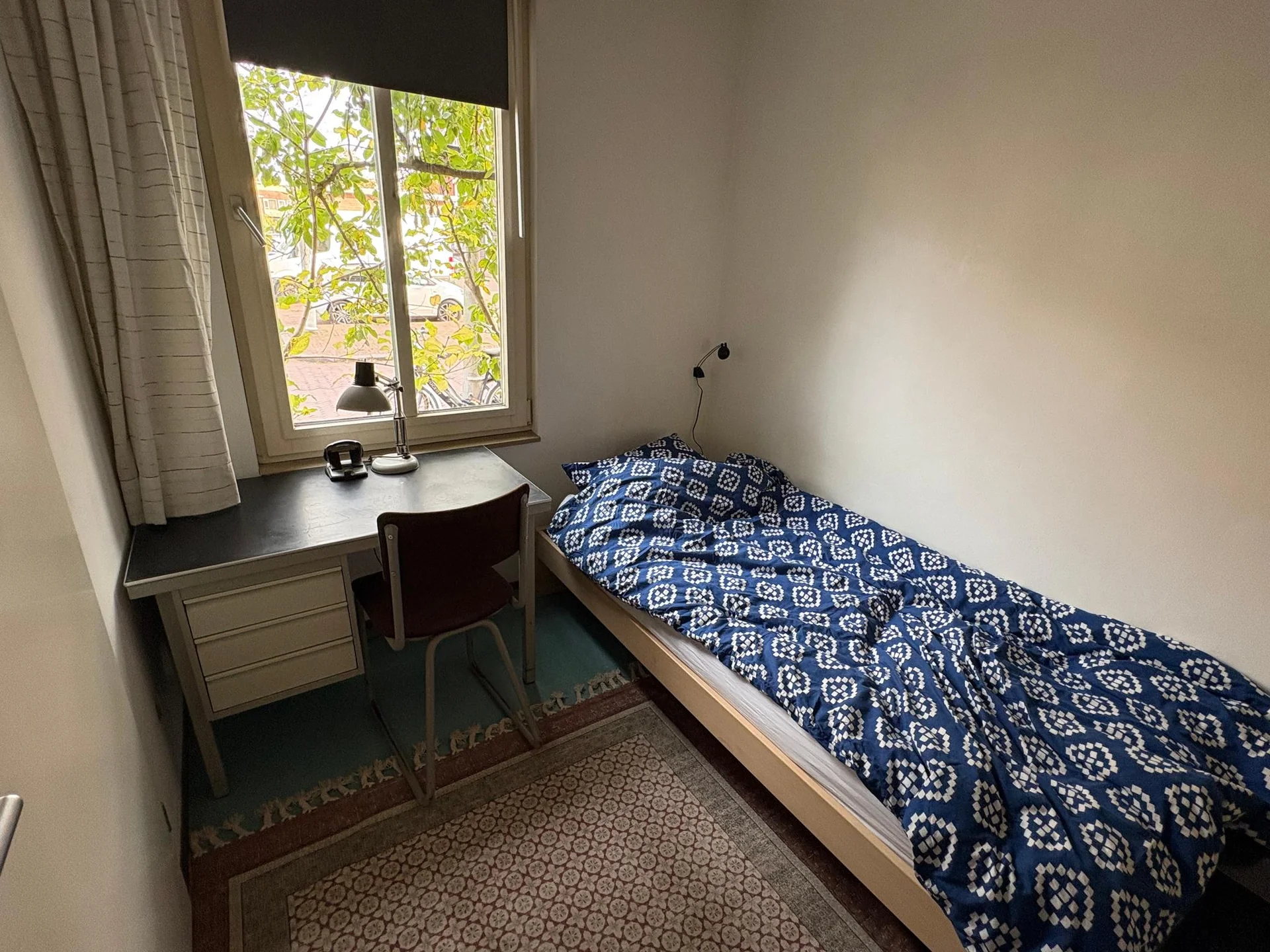 geblurde versie van de foto als achtergrond