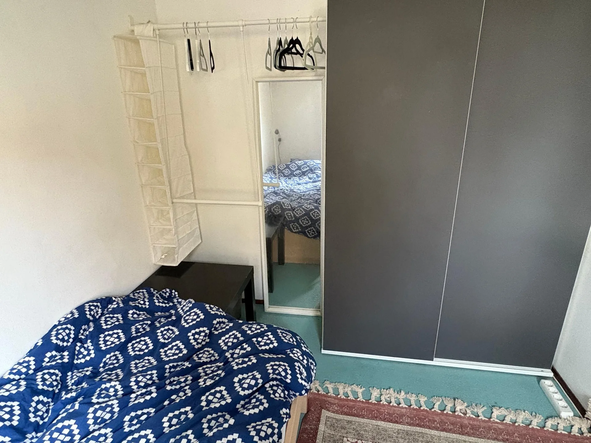 geblurde versie van de foto als achtergrond