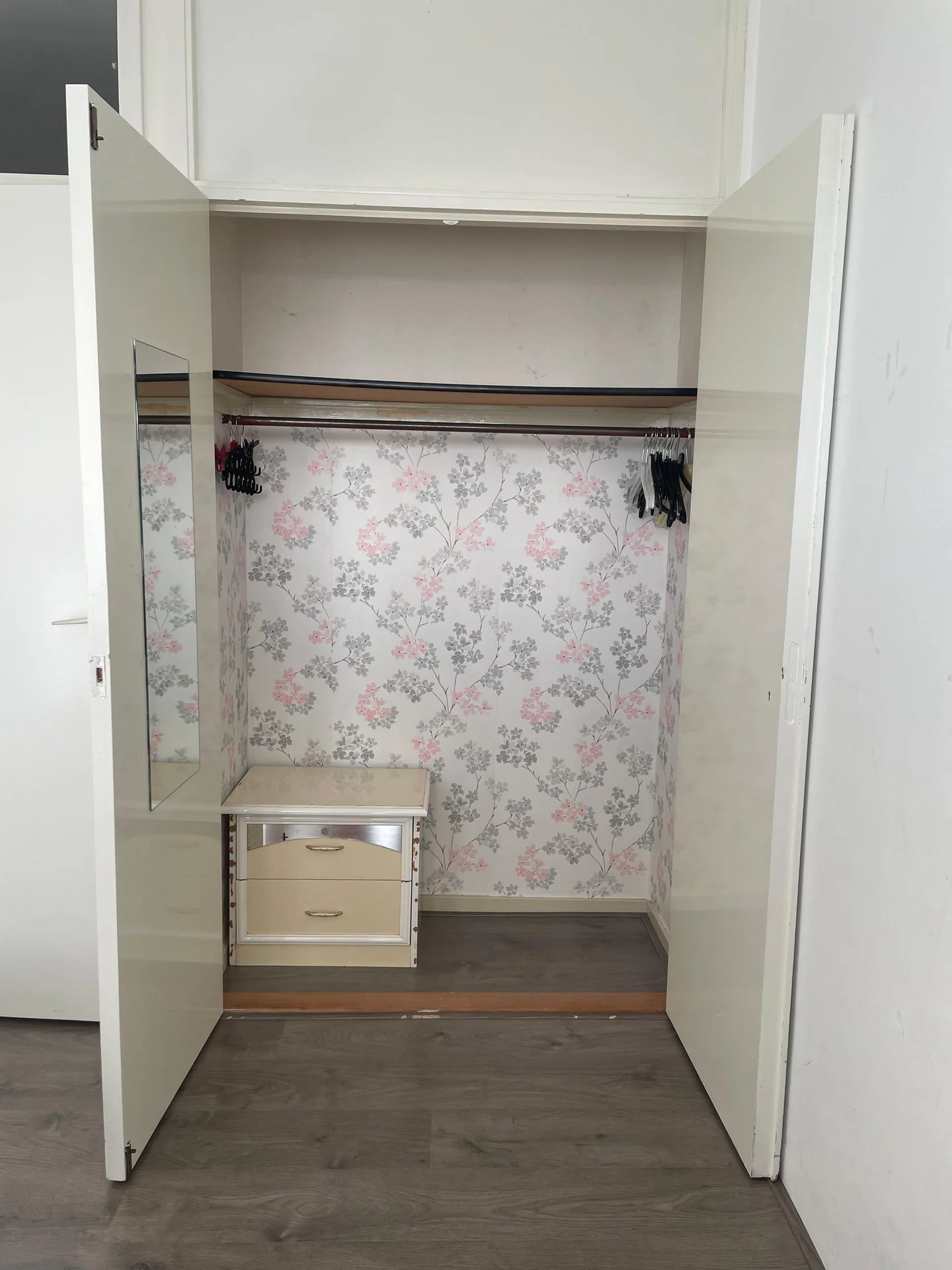 geblurde versie van de foto als achtergrond