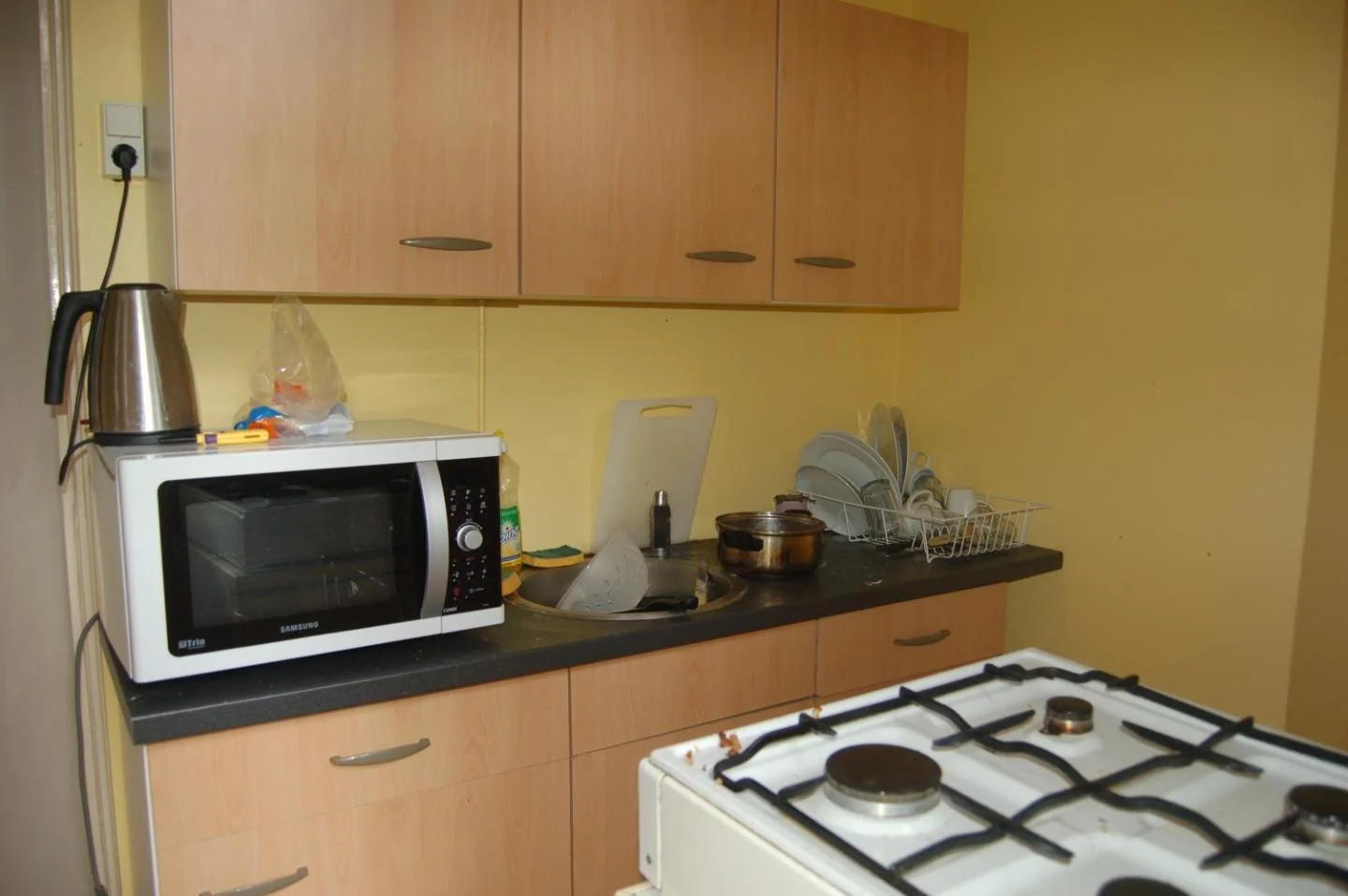 geblurde versie van de foto als achtergrond