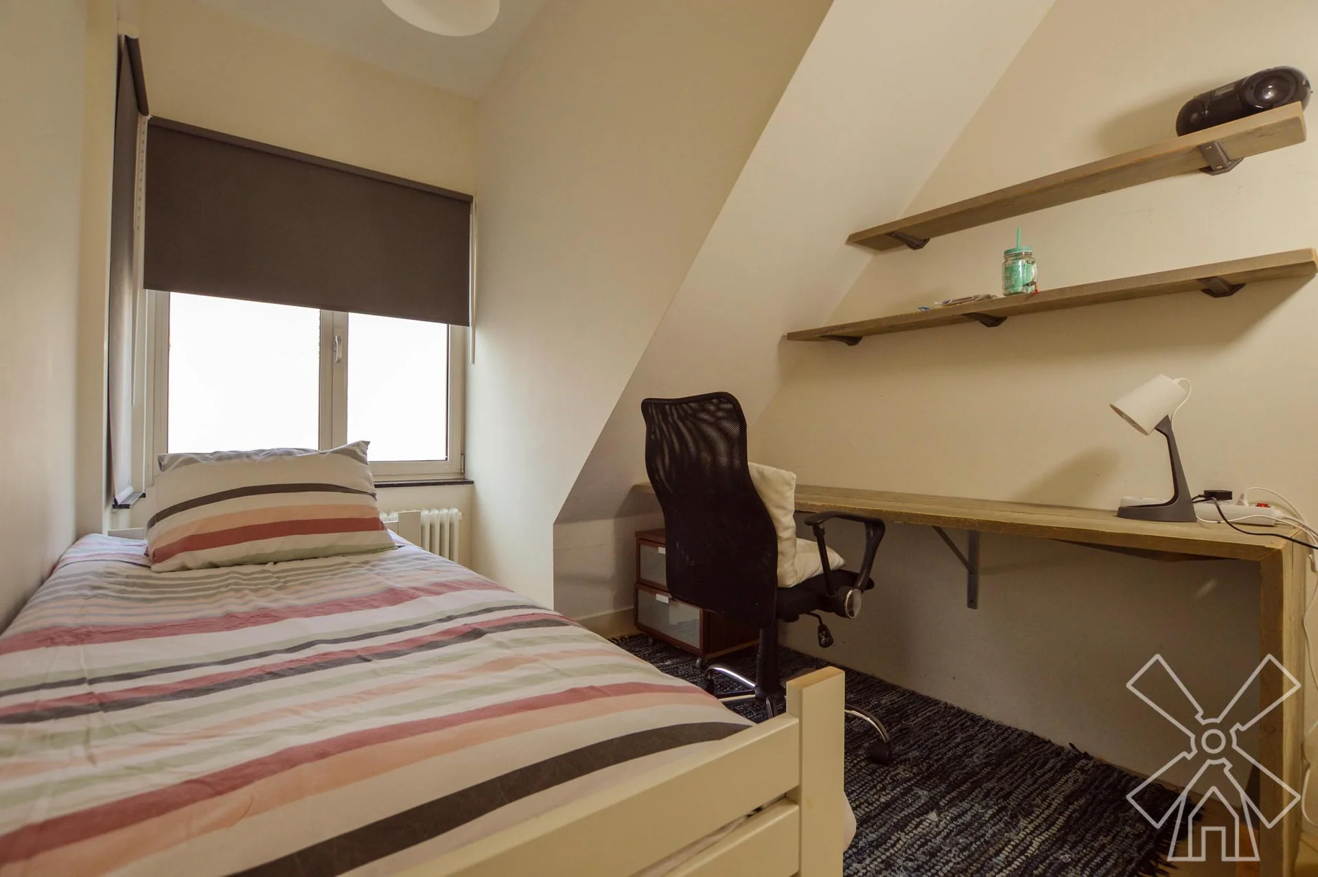 geblurde versie van de foto als achtergrond