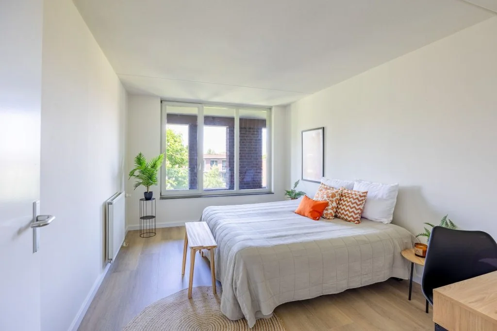 geblurde versie van de foto als achtergrond