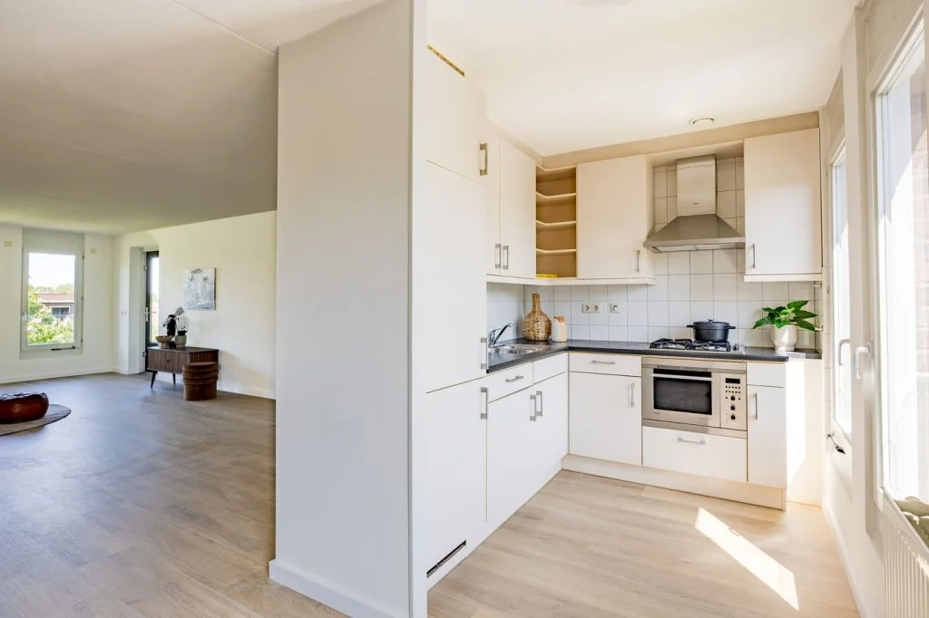 geblurde versie van de foto als achtergrond