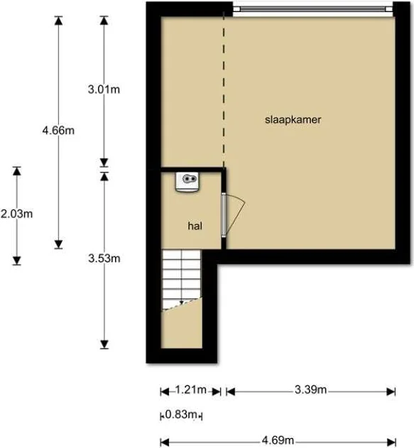 geblurde versie van de foto als achtergrond