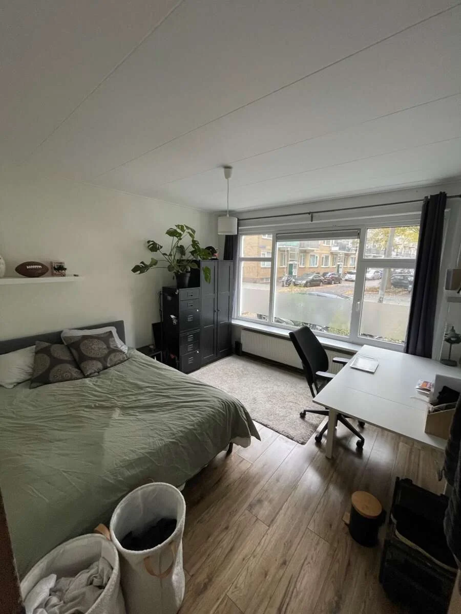 geblurde versie van de foto als achtergrond