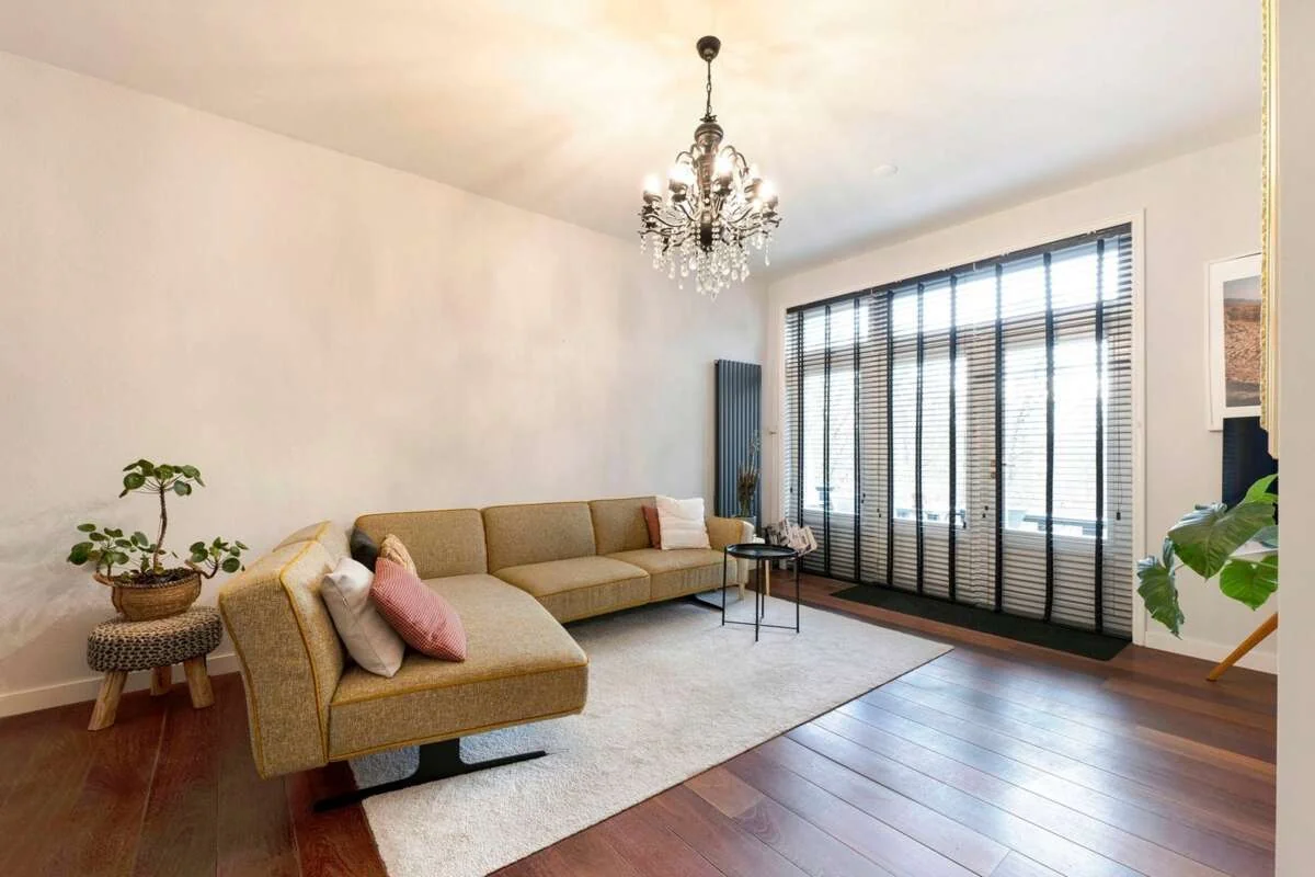 geblurde versie van de foto als achtergrond