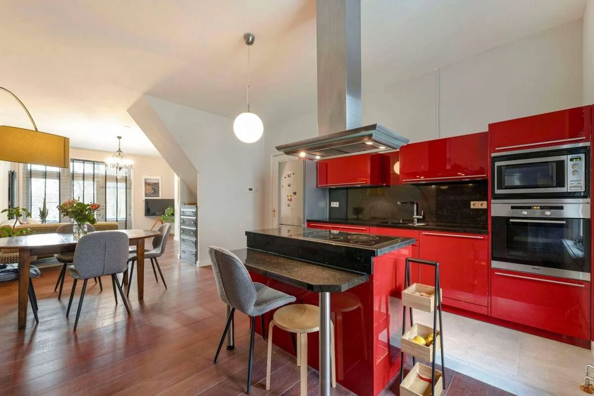 geblurde versie van de foto als achtergrond