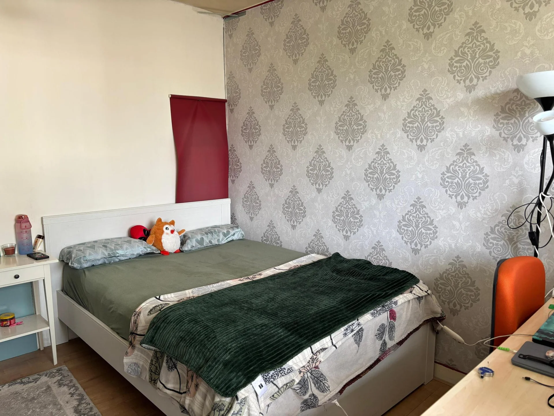 geblurde versie van de foto als achtergrond