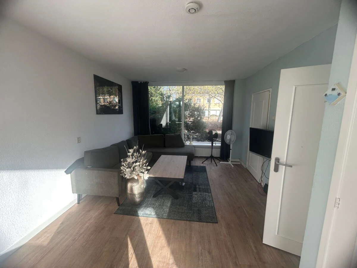 geblurde versie van de foto als achtergrond