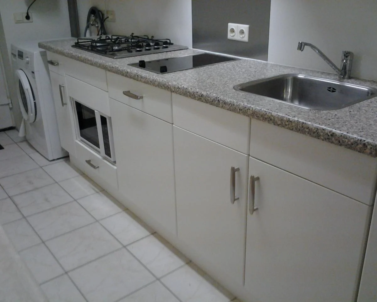 geblurde versie van de foto als achtergrond