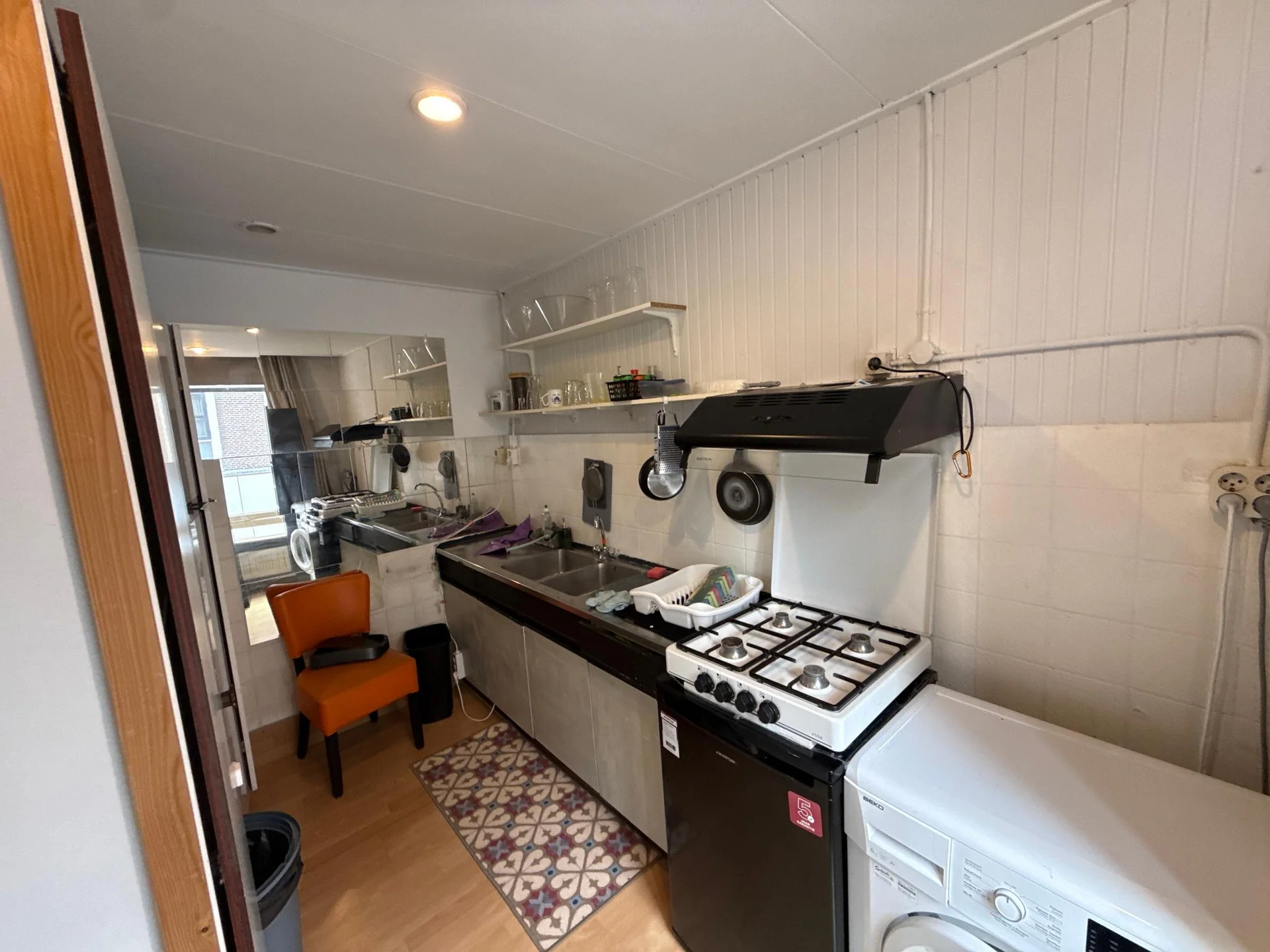 geblurde versie van de foto als achtergrond