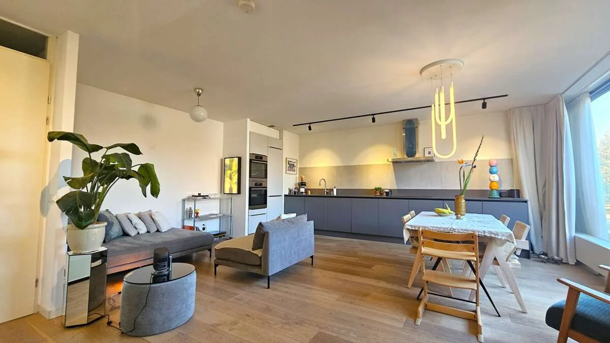 geblurde versie van de foto als achtergrond