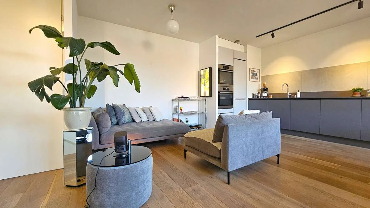 geblurde versie van de foto als achtergrond