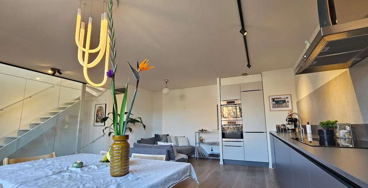 geblurde versie van de foto als achtergrond