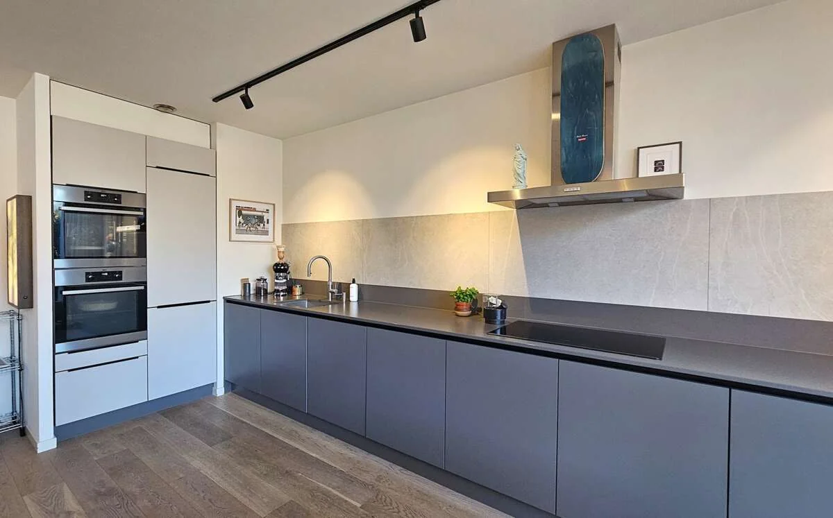 geblurde versie van de foto als achtergrond