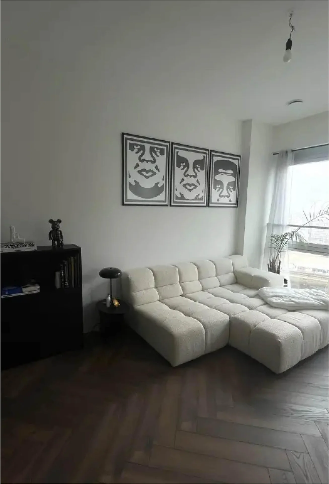 geblurde versie van de foto als achtergrond