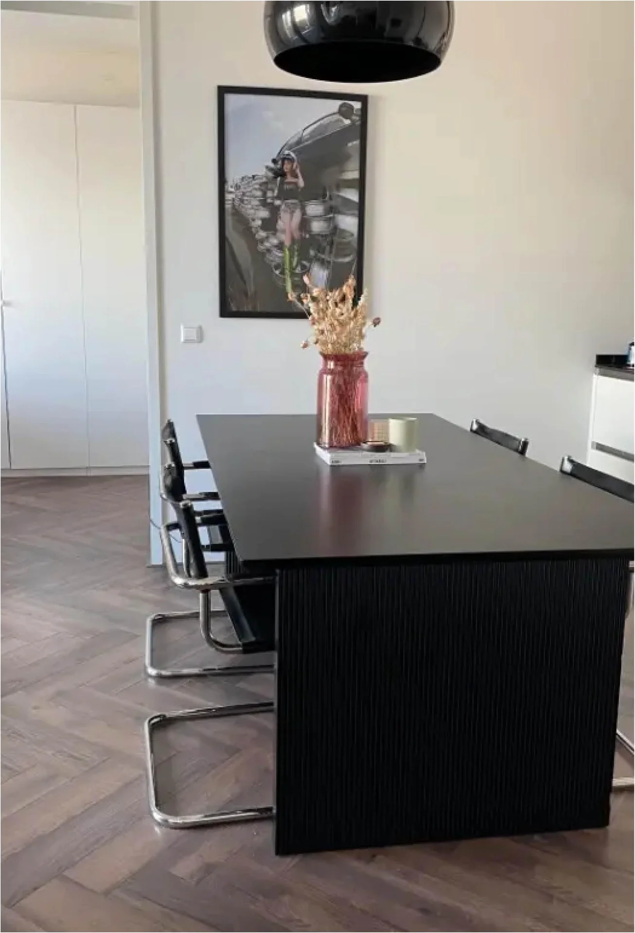 geblurde versie van de foto als achtergrond