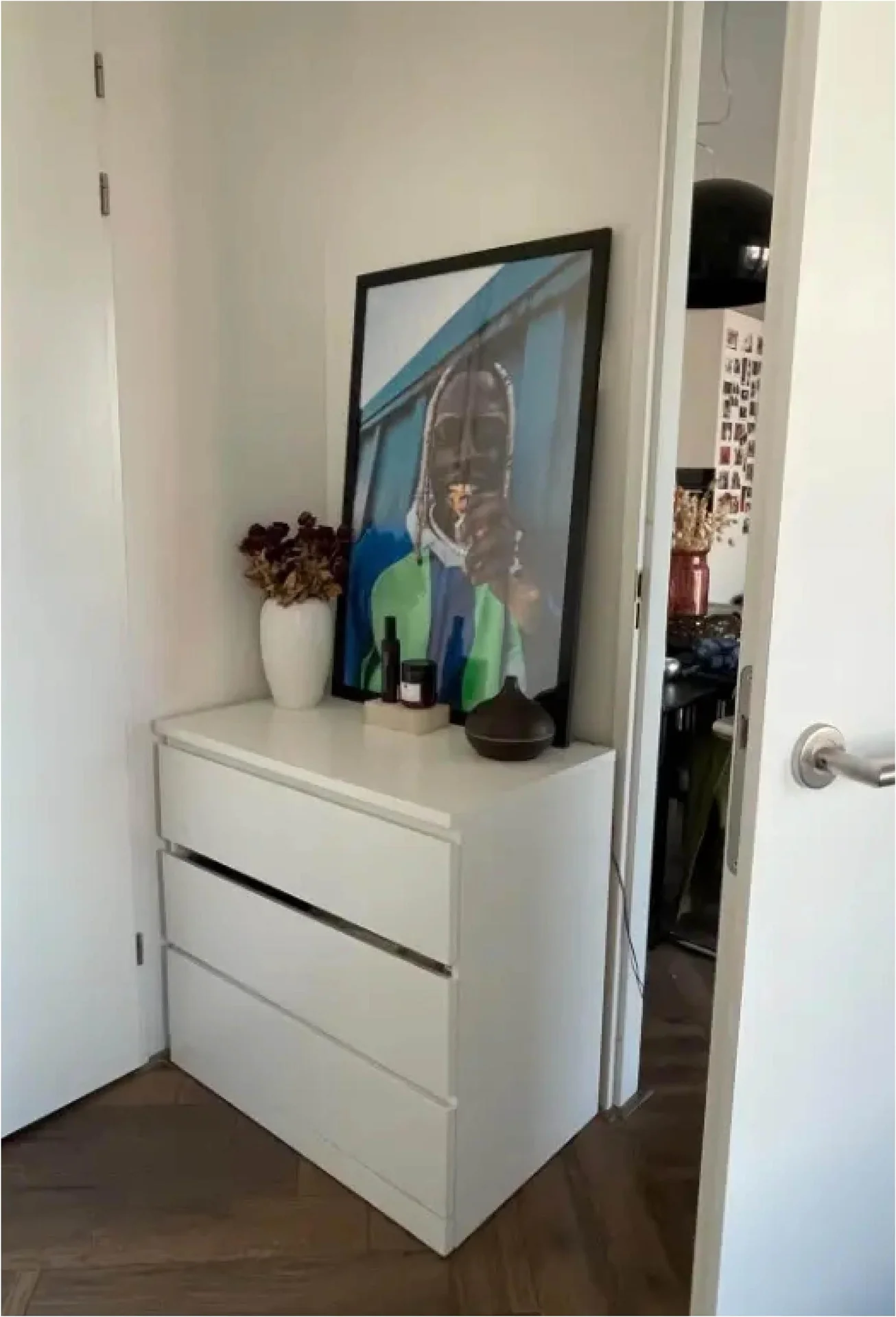 geblurde versie van de foto als achtergrond