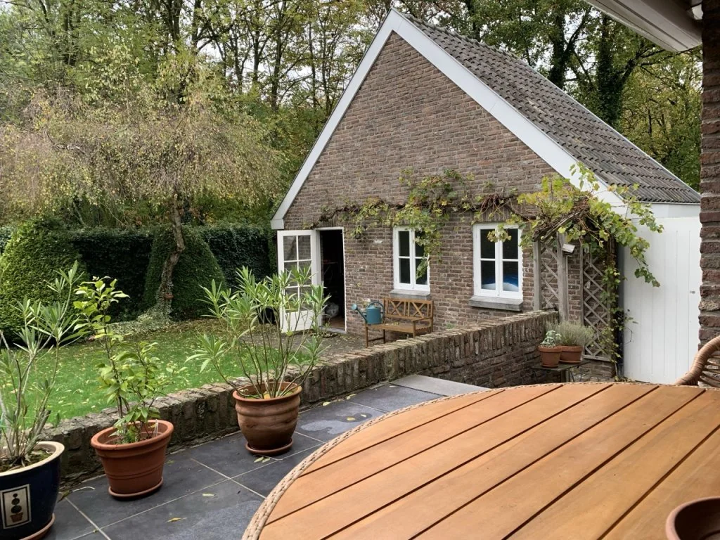 geblurde versie van de foto als achtergrond