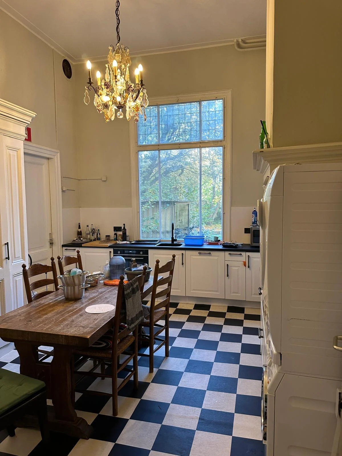 geblurde versie van de foto als achtergrond