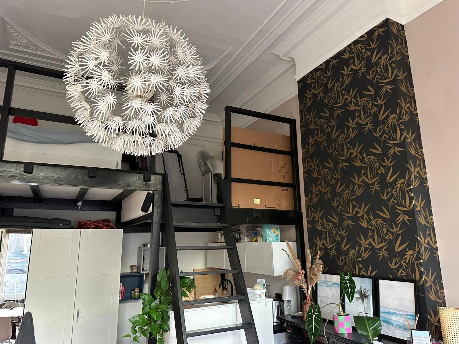 geblurde versie van de foto als achtergrond