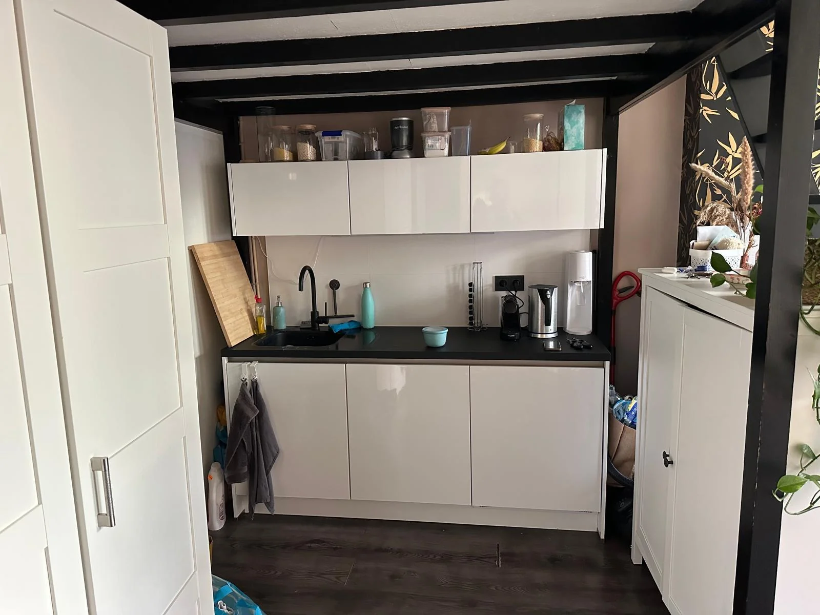 geblurde versie van de foto als achtergrond