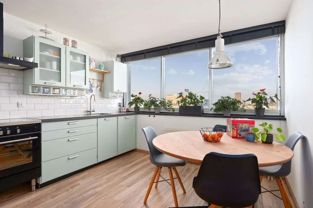 geblurde versie van de foto als achtergrond