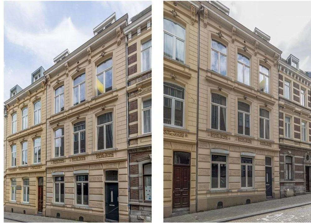 geblurde versie van de foto als achtergrond