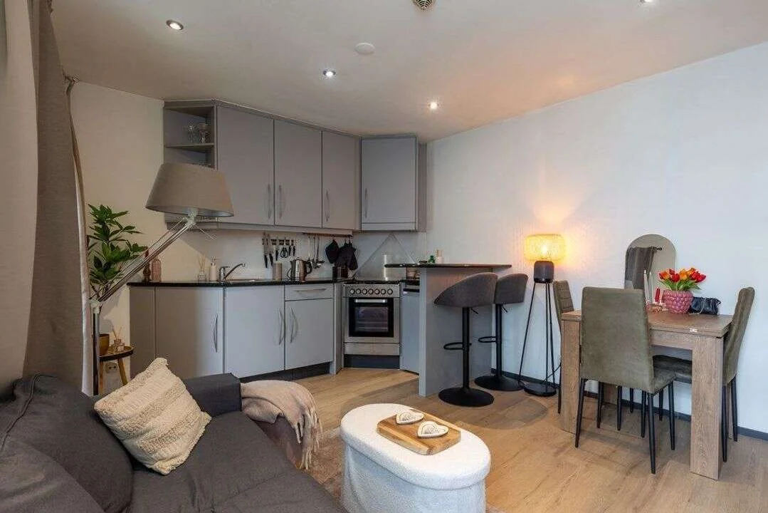 geblurde versie van de foto als achtergrond