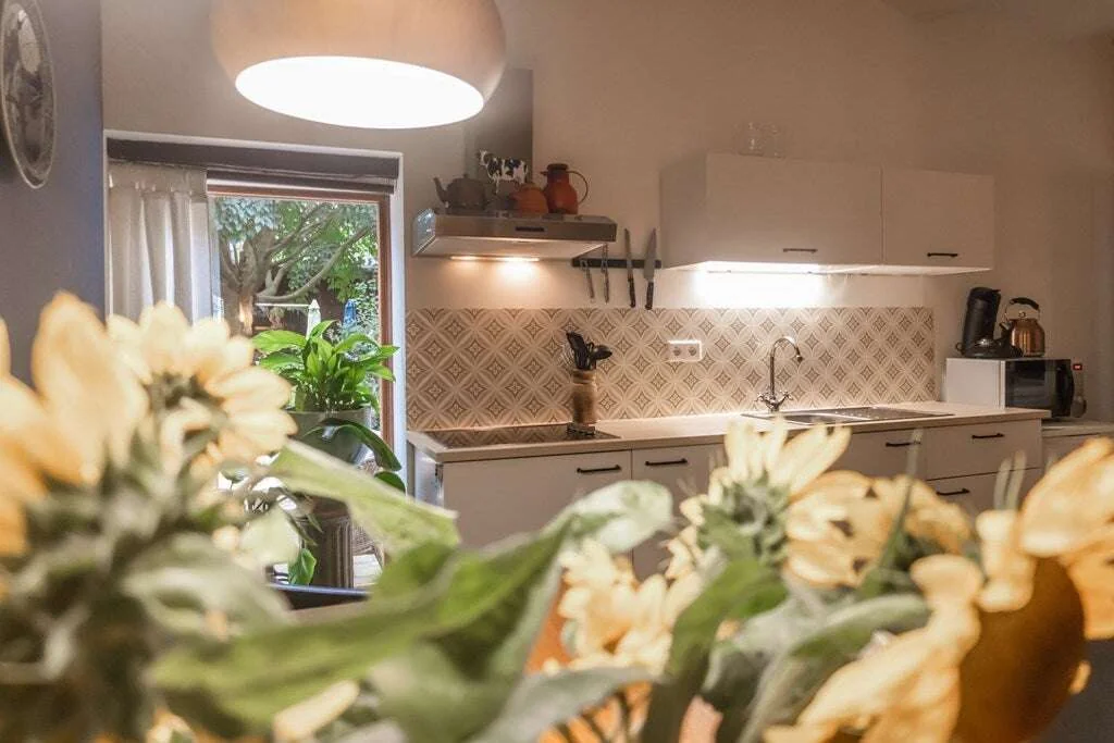 geblurde versie van de foto als achtergrond